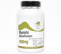 Reishi Mushroom 900mg ~ 100 Capsules - No Additives ~ Naturetition Supplements