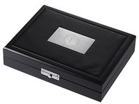 Personalized Visol Drako Black Travel Cigar Humidor - Holds 19 Cigars
