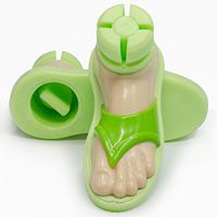 New Beach Sandal Walker Ski Glides for 1" Walker Tubes - 1 Pair (Lime)