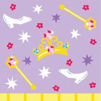 16-Count Paper Beverage Napkins, Castle Fun Birthday