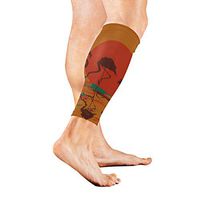 Calf Guard Sleeves Skyline Colorful Lamingos Sports Calves Guards Sleeves for Running, Basketball, Baseball, Football