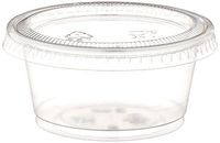 Polar Ice Jello Durable Plastic Shot Glasses, 2-Ounce, Translucent (Pack of 125)