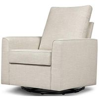 Million Dollar Baby Classic Alden Swivel Glider, White Linen
