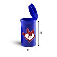 Hand Love Heart First Aid Case Pill Container ID 7181B