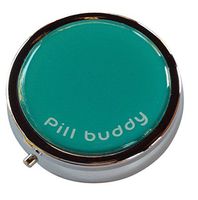 Pill Buddy Three Section Small Fashion Pocket/Purse/Travel Pill Box Case (Teal)