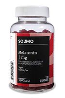 Amazon Brand - Solimo Melatonin 5mg, 120 Gummies (2 Gummies per Serving), Helps with occasional sleeplessness