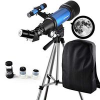 Moutec Telescope for Kids Beginners - Travel Scope 70mm Apeture Portable Telescope for Early Development Science with Backpack for Travel Carry Easily