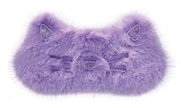 iscream Fun and Colorful Satin-Lined Embroidered Fur Sleeping Kitty Sleep Mask for Girls