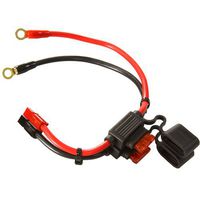 Valley Enterprises Dual Positive/Negative ATC Style Fuse Holder, with Ring Terminals, with Anderson Powerpole Connectors, Wire 10 Gauge