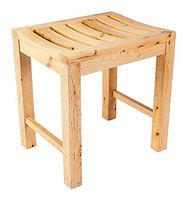 GT.S Shower Stool Bathroom Stool Solid Wood Material Elderly/Disabled/Pregnant Women Safety Non-Slip Bathroom Shower Seat -42x34x45cm