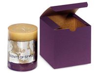 DEEP PURPLE Gift Boxes 4 x 4 x 4"100% Recycled Kraft Tint - 1 Pc Box (1 unit, 100 pack per unit.)