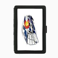 Perfection In Style Black Color Metal Cigarette Case Colorado Flag Design 006