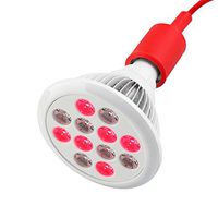 SGROW 24W Red Led Light Red 660nm and Near Infrared 850nm Led Light Therapy Bulbs for Skin and Pain Relief- FDA Cleared