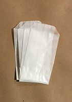 JJHP - 100 Flat Glassine Bags - Not Wax - 2" x 3 1/2" - Extra Small - FDA Compliant for Crafts and Treats (2 x 3.5 Off-White)