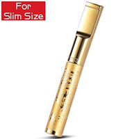 ZOBO Cigarette Filter Holder Portable Reusable Clean Tar Smoke Tobacco Filter Holder for Slim Size Cigarette Only (Gold)