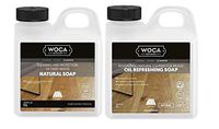 Woca Maintenance Sets 1 Liter (1 x Natural Soap 1 liter, 1 x Oil Refresher Natural 1 liter))