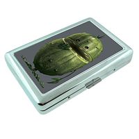 Pickle Em4 Hip Silver Cigarette Case Id Holder Metal Wallet 4" X 2.75" RFID Protection