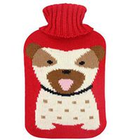 Safe PVC Thick Hot Water Bottle with Cover Keep Warm/Warm Hands Hot Therapies 2.0 Litre(Red)