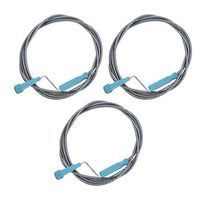 DOITOOL 3PCS Drain Snake Cleaner Drain Auger Clog Remover Plumbing Snake Drain Hair Removal Tool for Bathroom Tub,Toilet,Clogged Drains, Dredge Pipe,Sink, Kitchen Sink Drain Cleaning (1.8M)