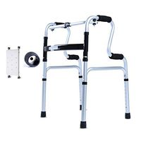 Medical Folding Walking Aids with Bathing Board + Foot Plug Adjustable Height Walker for Elderly, Seniors, Handicap, Disabled Max 180 Kg(400 lbs)