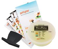 TheraPutty Standard Exercise Putty Yellow - X-Soft 4 OZ + Puttycise Key Turn TheraPutty Exercise Tool + Manual Bundle