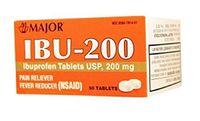IBUPROFEN 200MG DYE FREE TAB IBUPROFEN-200 MG White 50 TABLETS UPC 309047914517