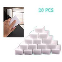Welecom Magic Cleaning Sponge Stain Eraser Remover Pad White Melamine Cleaner, 20 Pcs