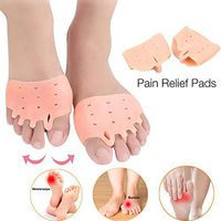 Metatarsal Pads Foot Pads Ball Foot Cushion, Soft Gel Insoles Forefoot Cushion, Mortons Neuroma Callus Metatarsal Foot Pain Relief Bunion, Comfort Shoe Inserts for Women and Men (Flesh)