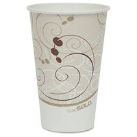 SCCR12NSYM - Solo R12NSYM Symphony Waxed Cold Paper Cup, 12 Ounce