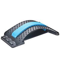 Magic Back Stretcher Lumbar Support Device, Back Stretcher - Lower Back Pain Relief, Lumbar Stretching Device For Upper And Lower Back Pain Relief,Black/Blue