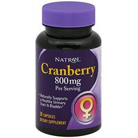 Natrol Cranberry Capsules 800 mg 30 ea ( Pack of 3)