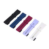 5Pcs Colors Fashion Design Watch Band Sports Silicone Fitness Strap for Fitbit Versa Smart Watch Accessories Wristband