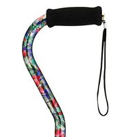 NOVA Designer Walking Cane with Offset Handle, Lightweight Adjustable Walking Stick with Carrying Strap, “Canterbury” Design