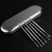 Ear Pick Wax Curette Stainless Steel Earwax Remover Cleaner Tool 6 Pcs