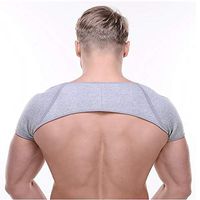 HELIALTH Shoulder Brace Double Shoulder Support Belt, for Injury Prevention, Dislocated AC Joint, Rotator Cuff Support,B,M