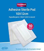 Sterile Adhesive pad 10 Count (10 X12 cm 3.9 X 4.7 Inch)