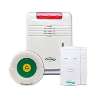 Smart Caregiver Alert Monitor with Door/Window Exit Alarm and Remote Reset Button - Get to Them Before They Wander Away