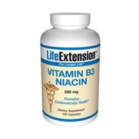 Life Extension Vitamin B3 Niacin | 500 mg 100 Capsules (Multi-Pack)
