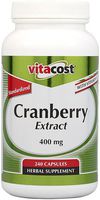 Vitacost Cranberry Extract - Standardized -- 400 mg - 240 Capsules
