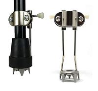 Heavy Duty Metal 4-Prong Ice Cane Tip Attachment - Essential for Safer Walking in Ice and Snow