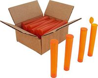 Transparent Orange Pre-Roll Tubes - 109mm - King Size - #PRT109TO - Set of 25