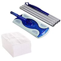 JEBBLAS Easy 360°Flat Mop Multifunctional Portable Flat Mop dust Mop for Cleaning Hardwood and Floors with 20 Count Dry Cloths