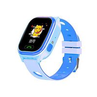 Waterproof Child Positioning Watch,GPS Tracker for Kids Boys Girls Children Fitness Tracker, with SIM Calls Anti-Lost SOS Wristband Bracelet Wrist Watch Holiday Birthday Gifts (Color : Blue)