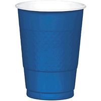 Navy Blue Plastic Cups | 16 oz. | Pack of 20 | Party Supply