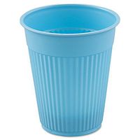 SOLO CUPS MBPCF5 Plastic Medical & Dental Cups, 5 oz, Sky Blue, Fluted, 100/Bag, 10 Bags/Carton