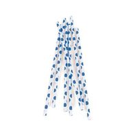 Kikkerland Biodegradable Paper Straws, Blue Polka Dots, Box of 144