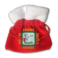 Sfgggerrd Interesting Math Calculator Reusable Kids Christmas Drawstring Pouches Candy Jewelry Gift Bag Santa Present