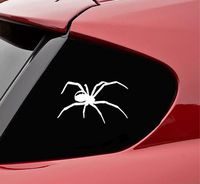 Slap-Art Tarantula Spider Cage Pet Food Vinyl Decal Sticker (White)