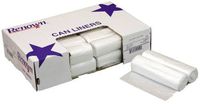 Renown REN12500-CA Trash Can Liners, 30" x 37", 25 gal, 10 mil, Natural (Roll of 25) (Pack of 20)