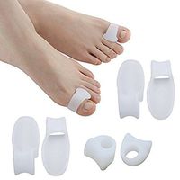 Gel Bunion Toe Spacers Separators Straightener OrthoticsTreatment Bunion Corrector Bunion Relief Protectors Spreaders Bunion Pal Kit Toe Spacer for Bunion and Overlapping Toes 4 Pieces